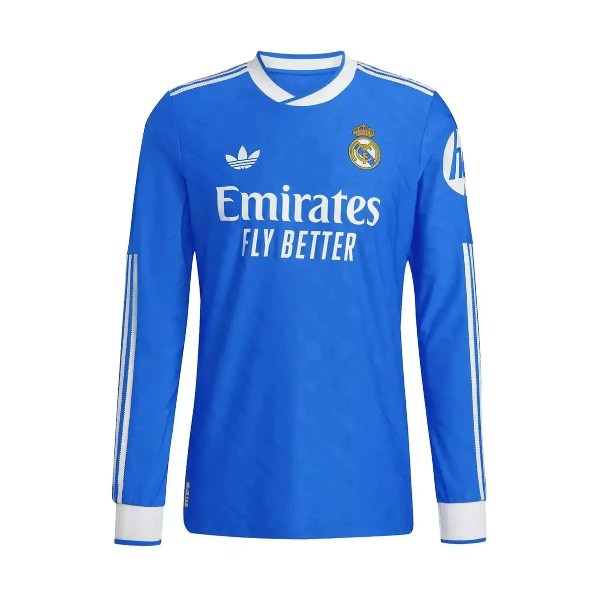 adidas Real Madrid 25/26 Long Sleeve Third Jersey Bluebird
