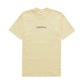 Supreme Classic Logo Tee Pale Yellow
