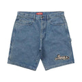 Supreme Handstyle Denim Painter Short Blue