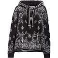 AMIRI Bandana Jacquard Hoodie Black White