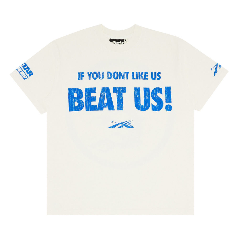 Hellstar Beat Us! T-shirt White/Blue