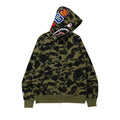 BAPE 1st Camo Shark Full Zip Hoodie Green