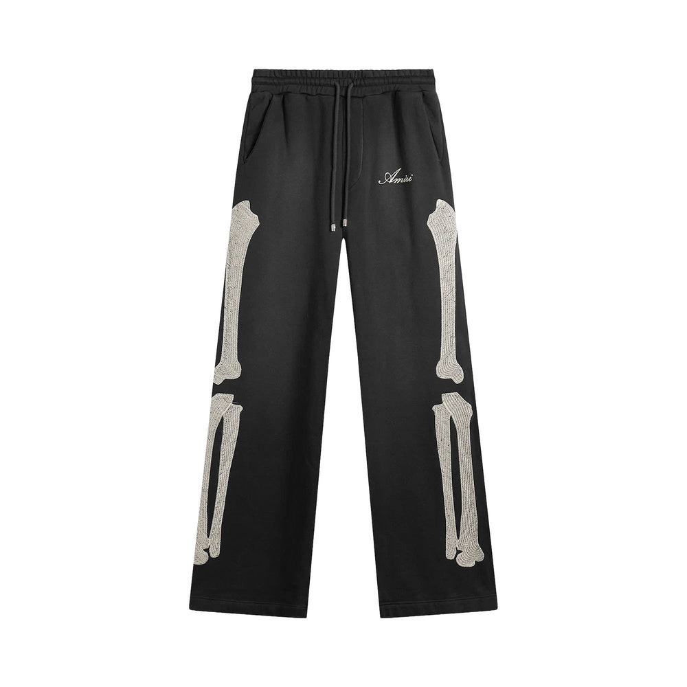 Amiri Bones Oversized Sweatpants Black