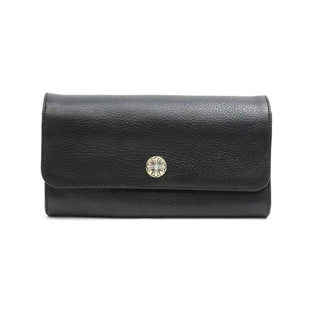 Chrome Hearts Judy Wallet Black Leather