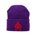 Chrome Hearts Acrylic Logo Beanie Purple Red