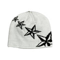 Corteiz 4 Starz Beanie White Black