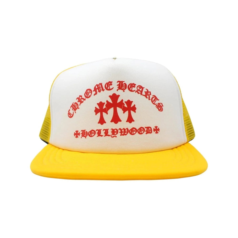 Chrome Hearts King Taco Trucker Hat Yellow White Red