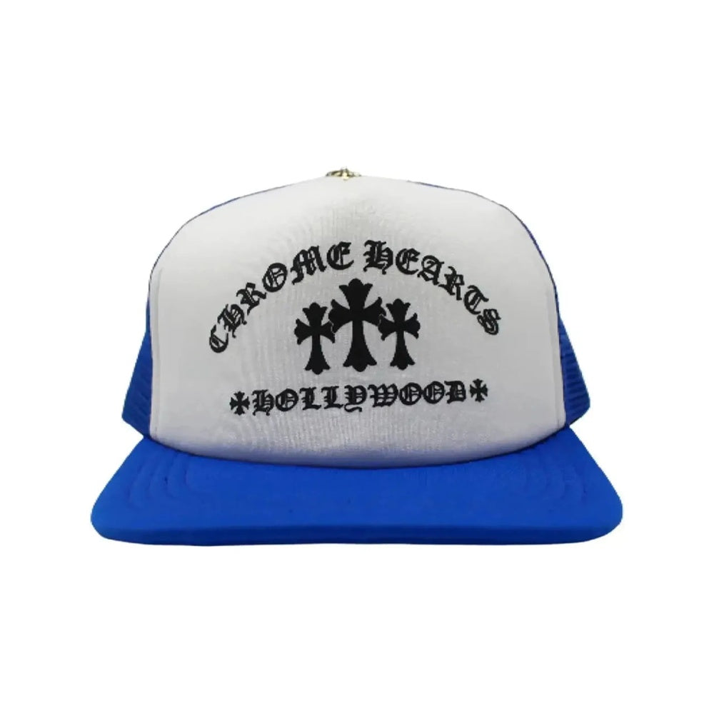 Chrome Hearts King Taco Trucker Hat Blue White