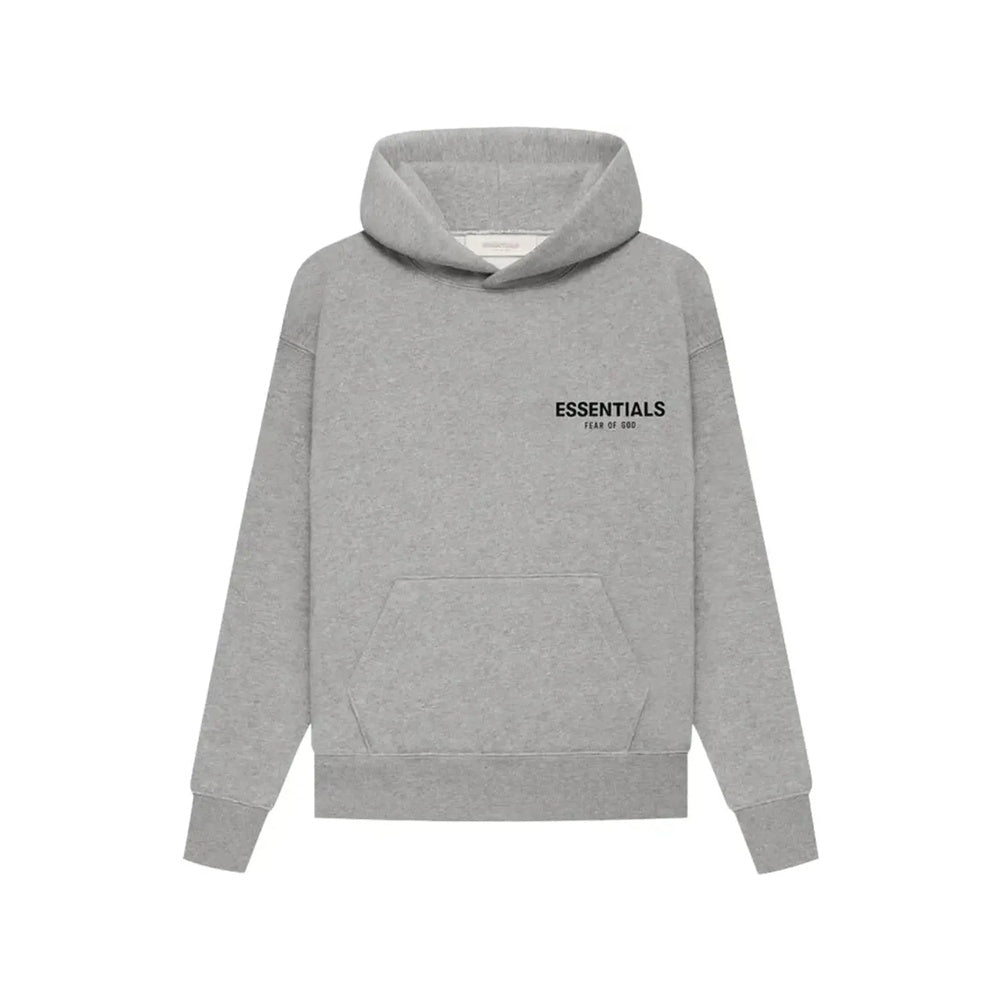 Fear of God Essentials Kids Pullover Hoodie Dark Oatmeal