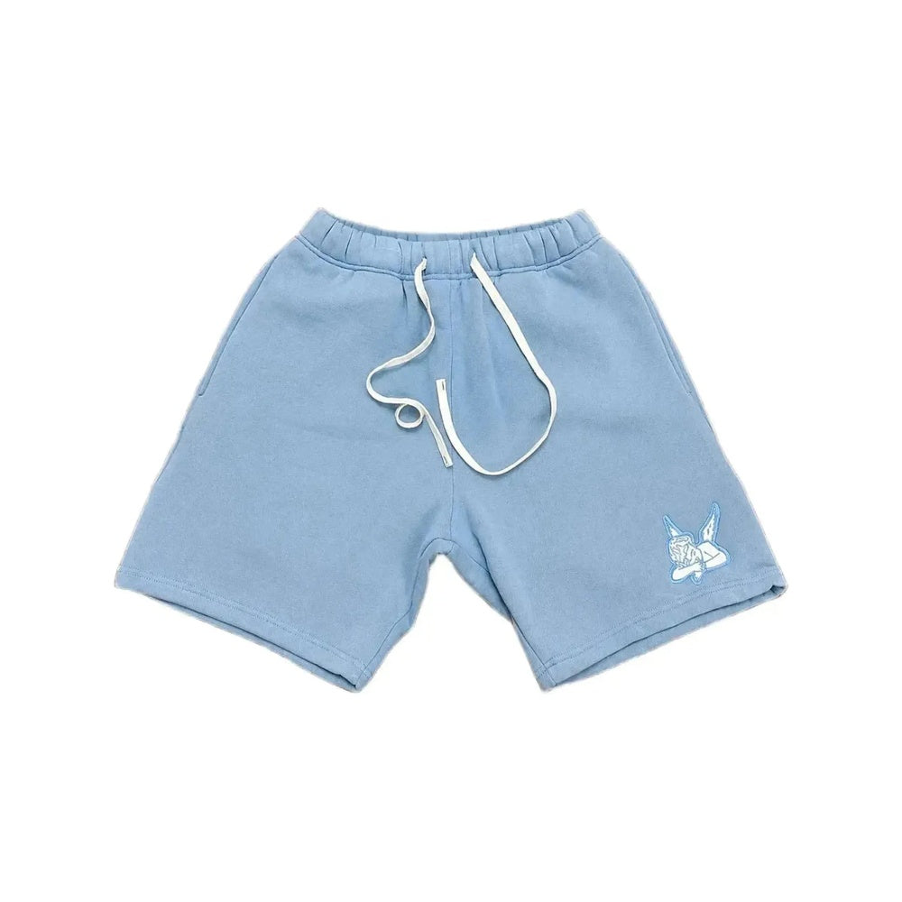 Saint Heavyweight Fleece Shorts Blue White