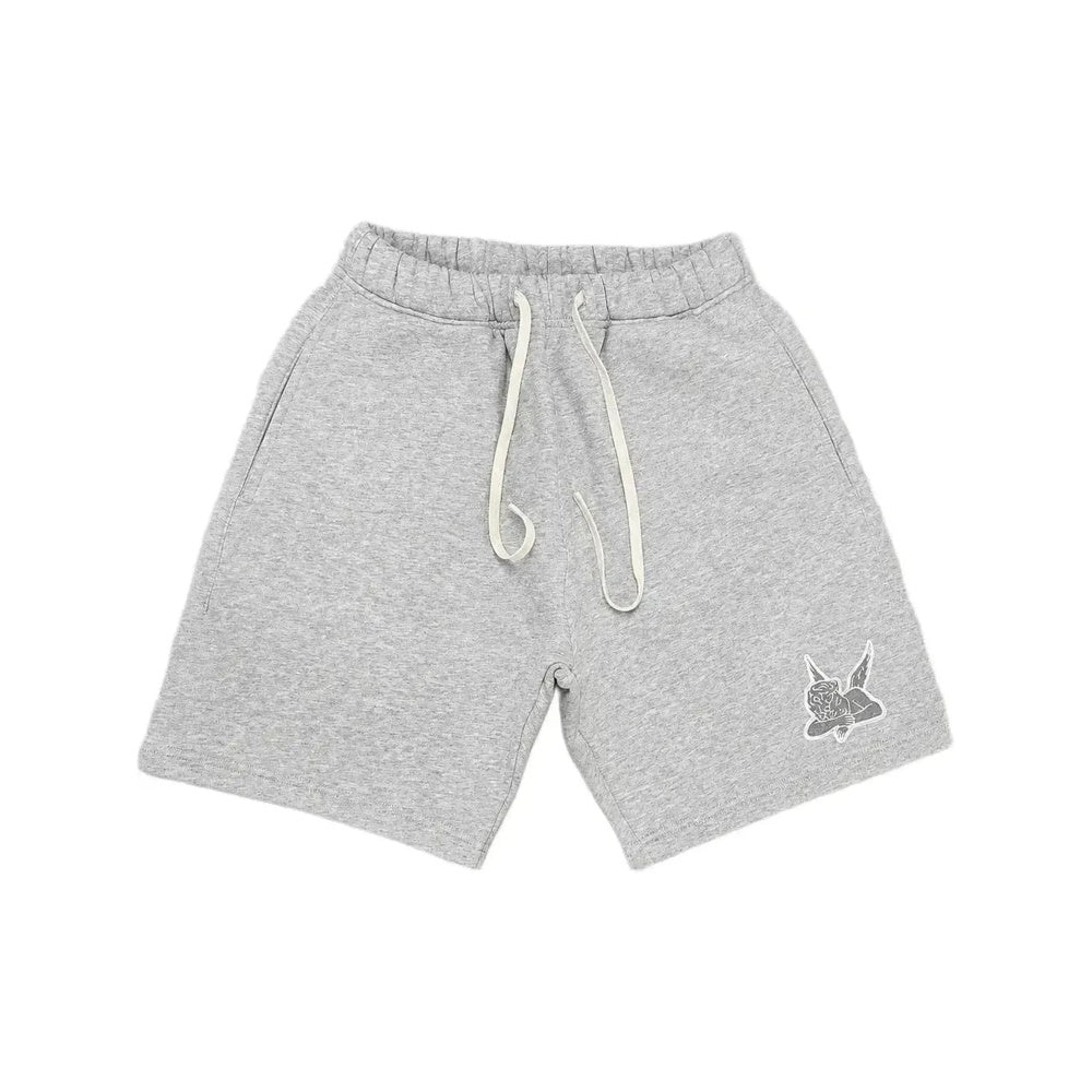 Saint Heavyweight Fleece Shorts Grey White
