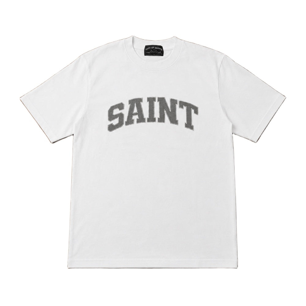 SAINT Heavyweight White/Grey T-Shirt