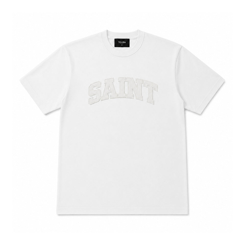 SAINT Heavyweight White/White T-Shirt