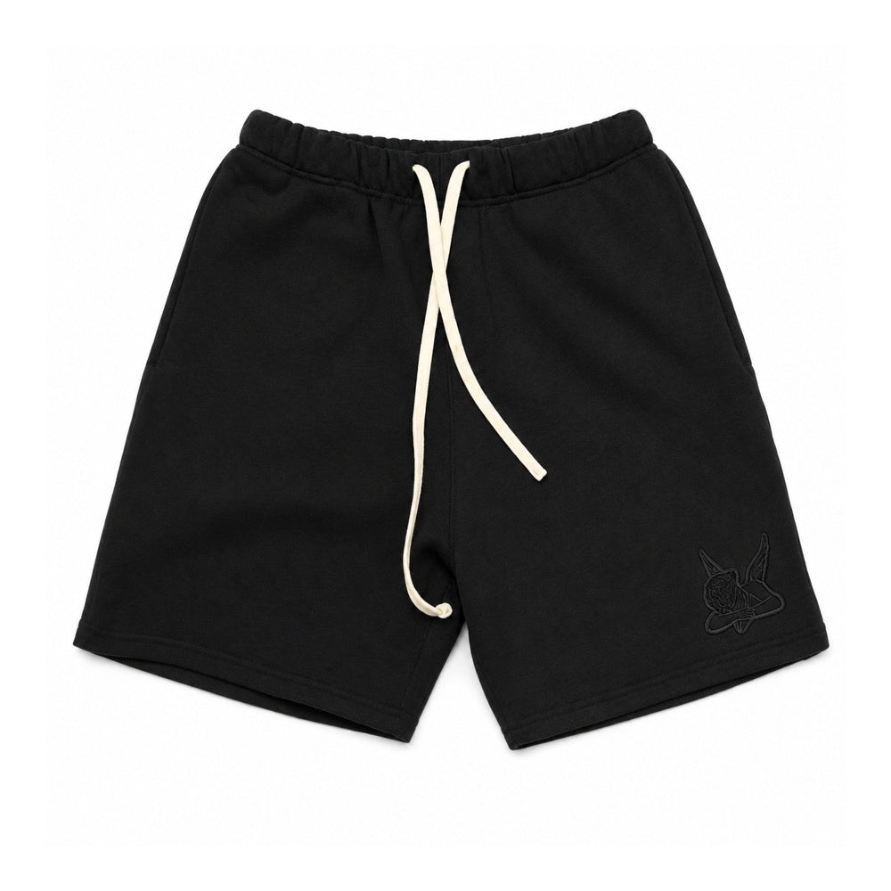 SAINT Heavyweight Fleece Shorts Black/Black