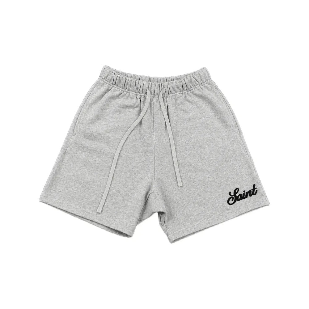 Saint French Terry Shorts Grey Black
