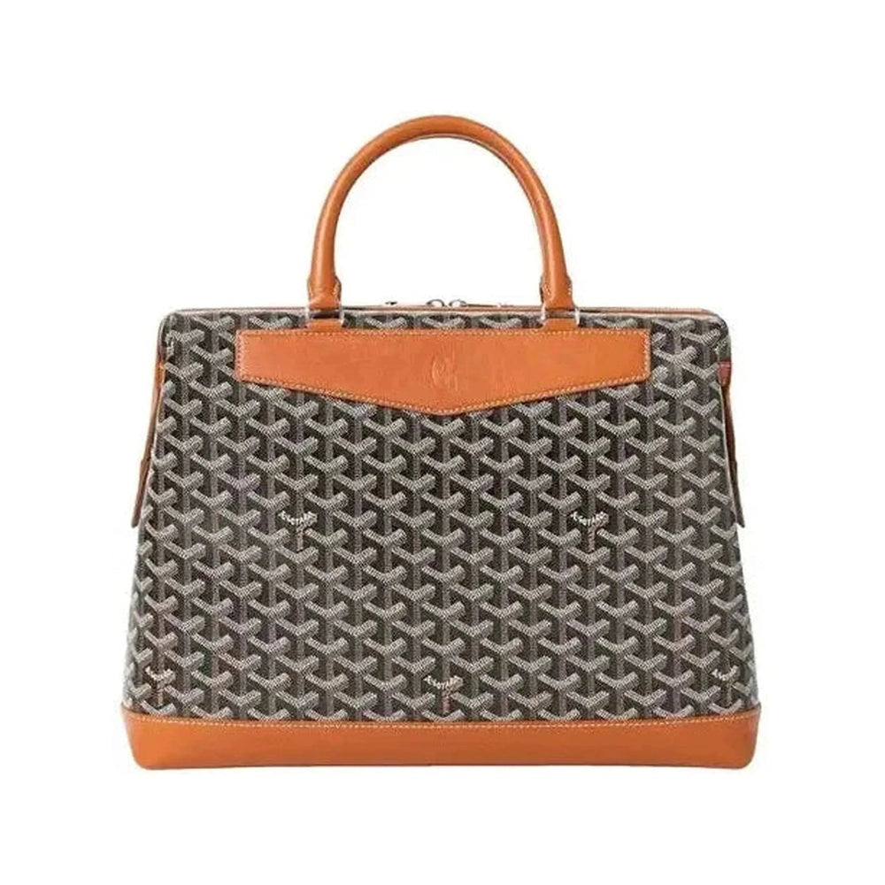 Goyard Cisalpine Briefcase Brown