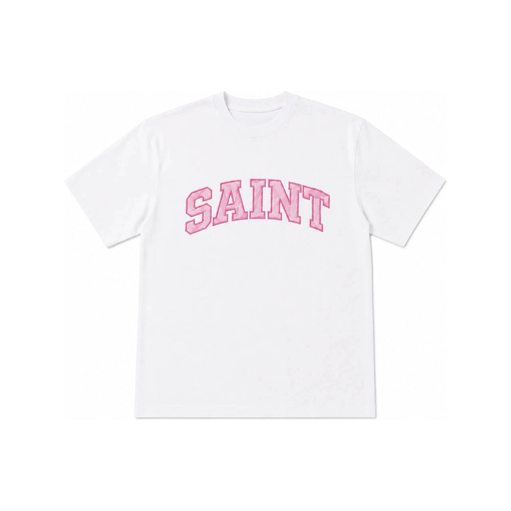 Saint Bubble Gum T-Shirt White Pink