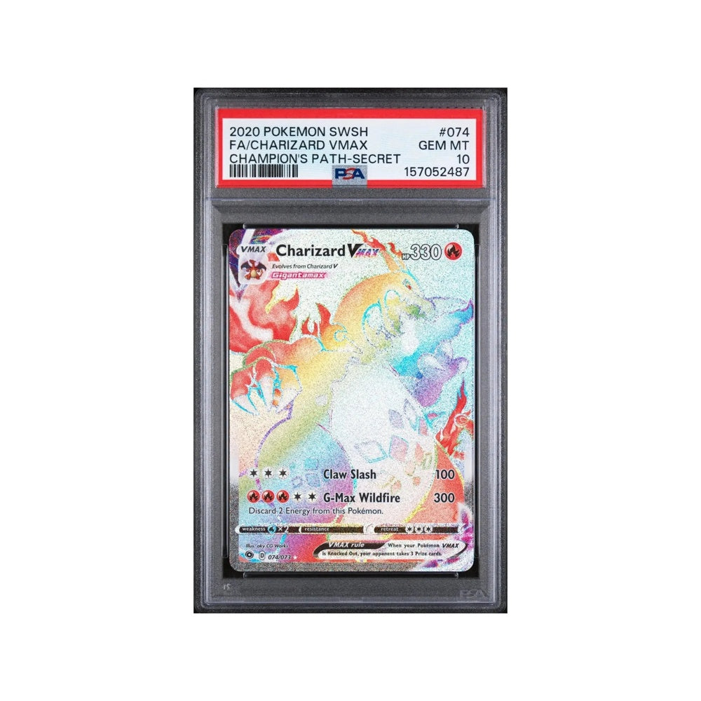 Pokémon Charizard VMAX Champion’s Path 074/073 PSA 10