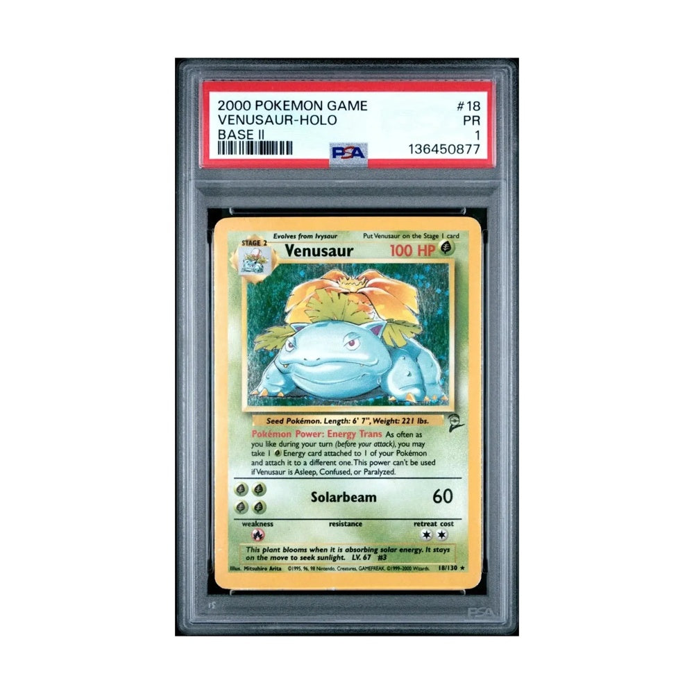 Pokémon Venusaur Holo 18/130 Base Set 2 (2000)