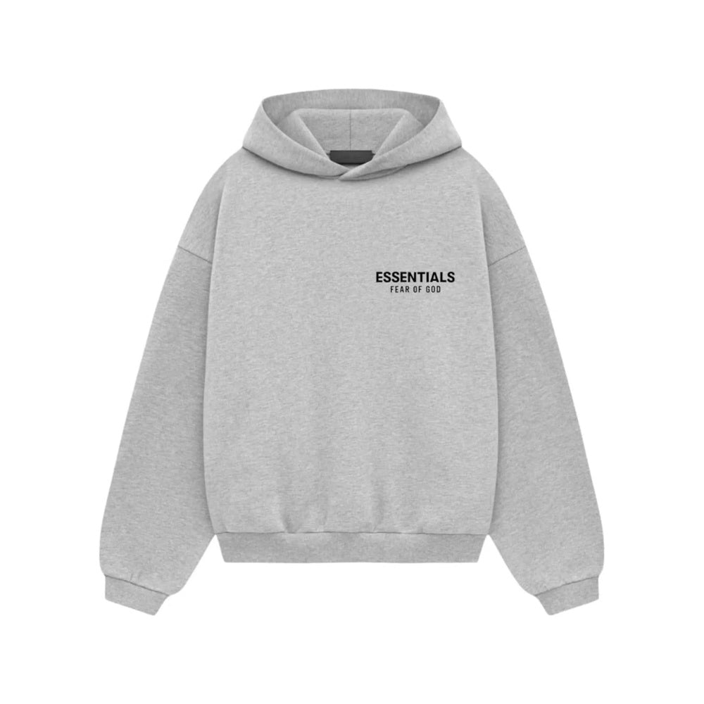 Fear of God Essentials Kids Fleece Hoodie Light Heather Gray