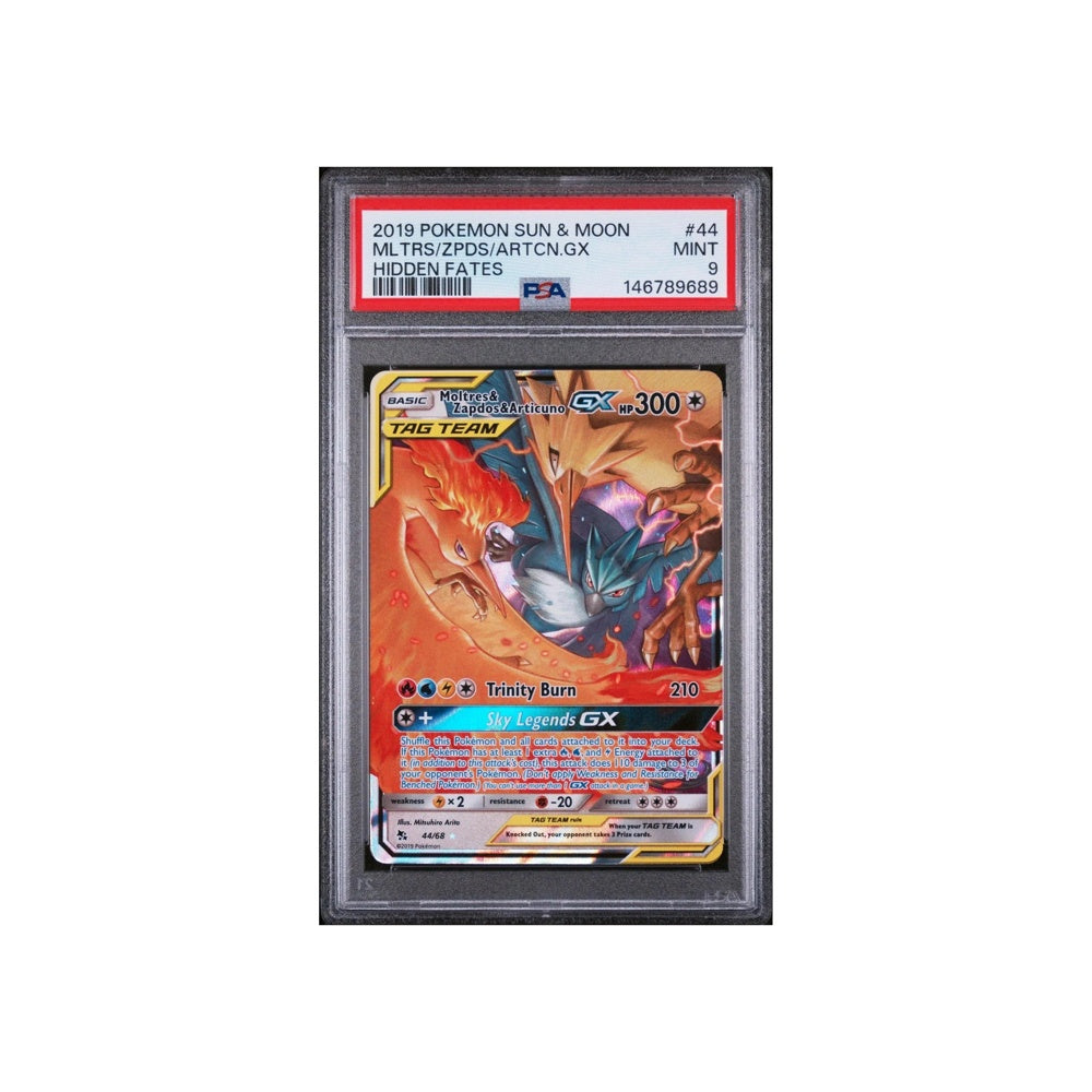 Pokémon Moltres & Zapdos & Articuno GX 44/68 Hidden Fates (2019)