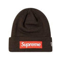Supreme New Era Box Logo Beanie Brown