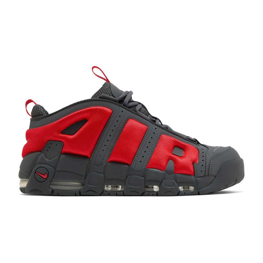 Nike Air More Uptempo Low Dark Grey Light Crimson