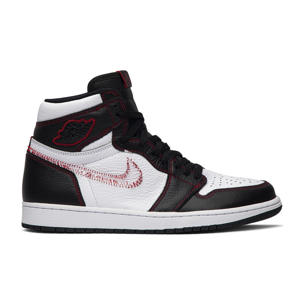 Jordan 1 Retro High Defiant White Black Gym Red