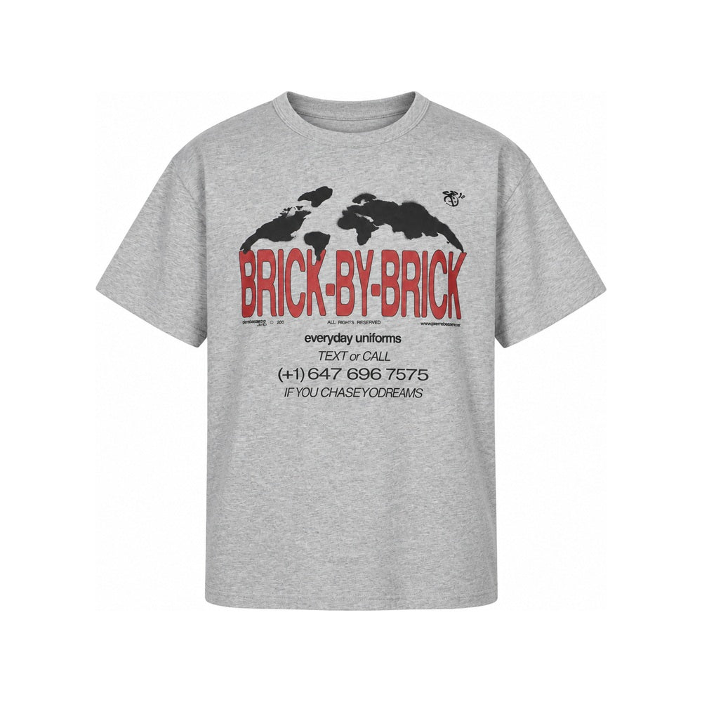 Pierre Bassene Brick Hotline T-shirt Heather Grey