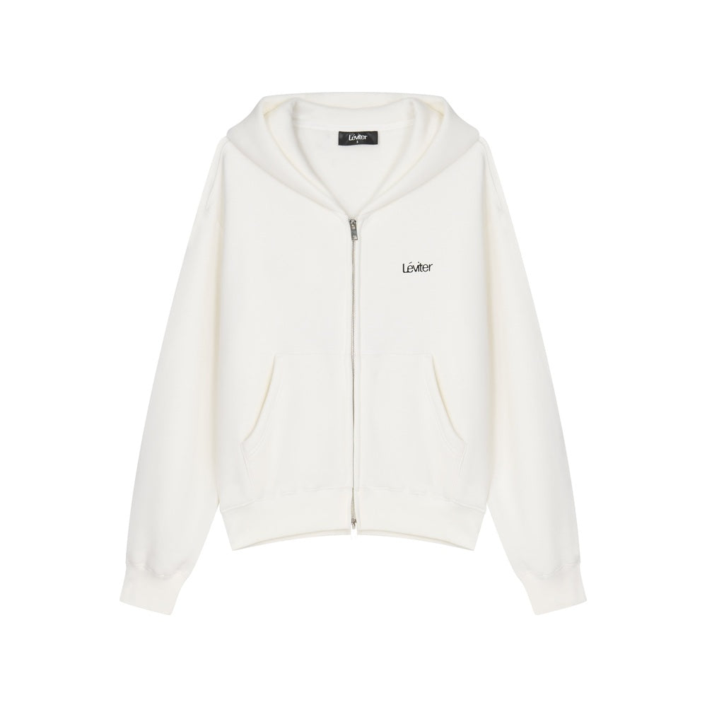 Léviter Essential Zip Hoodie White