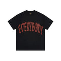 Léviter Everybody Levitates Rhinestone T-Shirt Black Orange