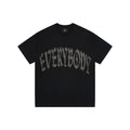 Léviter Everybody Levitates Rhinestone T-Shirt Black Silver