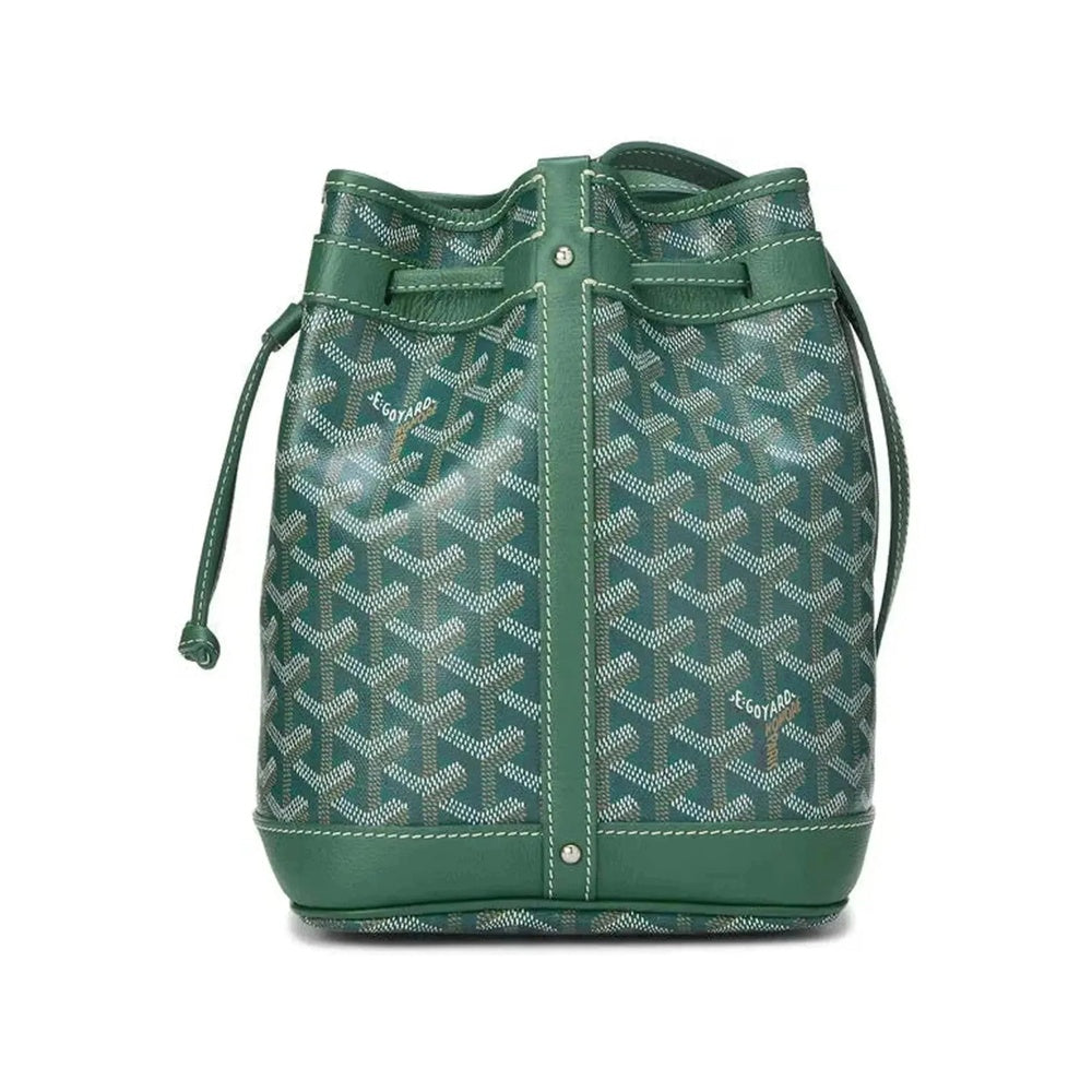Goyard Petit Flot Mini Bucket Bag Goyardine Green