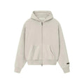 Fear of God Essentials Classic Fleece Zip-Up Hoodie Heather Stone