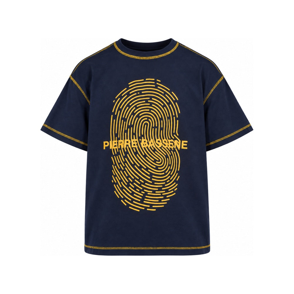 Pierre Bassene UNI Fingerprint T-shirt Navy