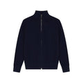 Léviter Essential Ribbed Full Zip Sweater Navy