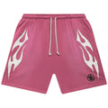 Hellstar Flame Shorts Pink