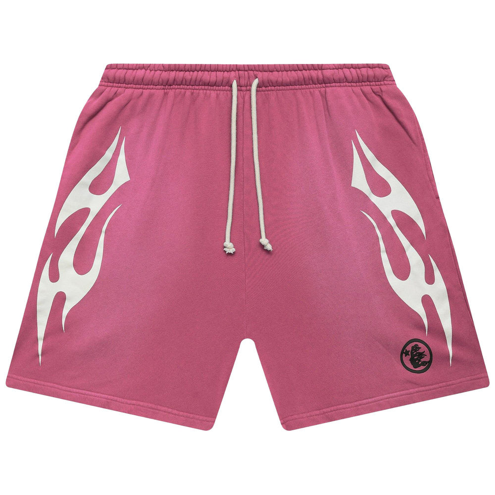 Hellstar Flame Shorts Pink