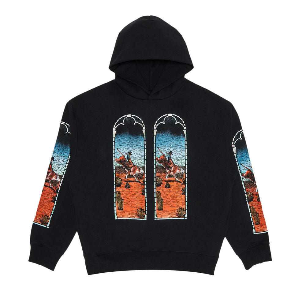 Who Decides War x EST Gee Stained Glass Hoodie Black