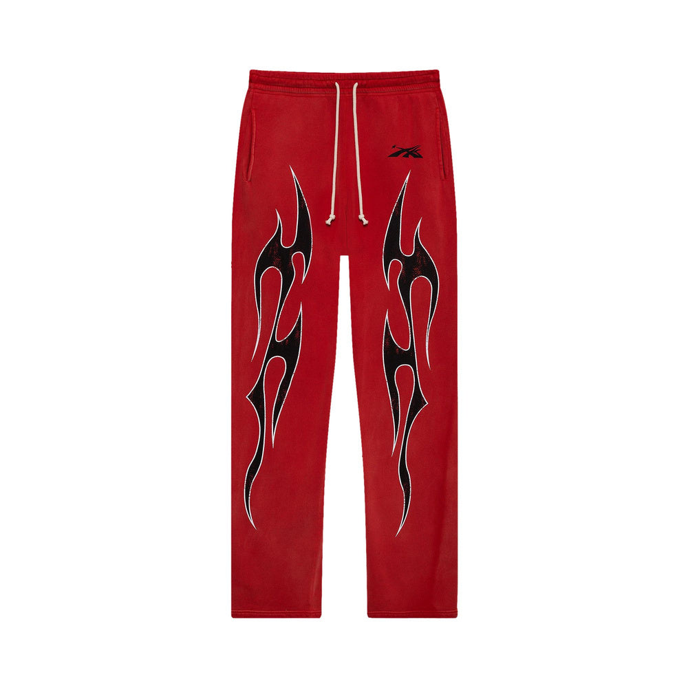 Hellstar Halloween Flame Sweatpants 'Red'