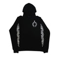 Chrome Hearts Horse Shoe Floral Hoodie Black