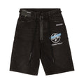 Off-White Tape Denim Shorts 'Black