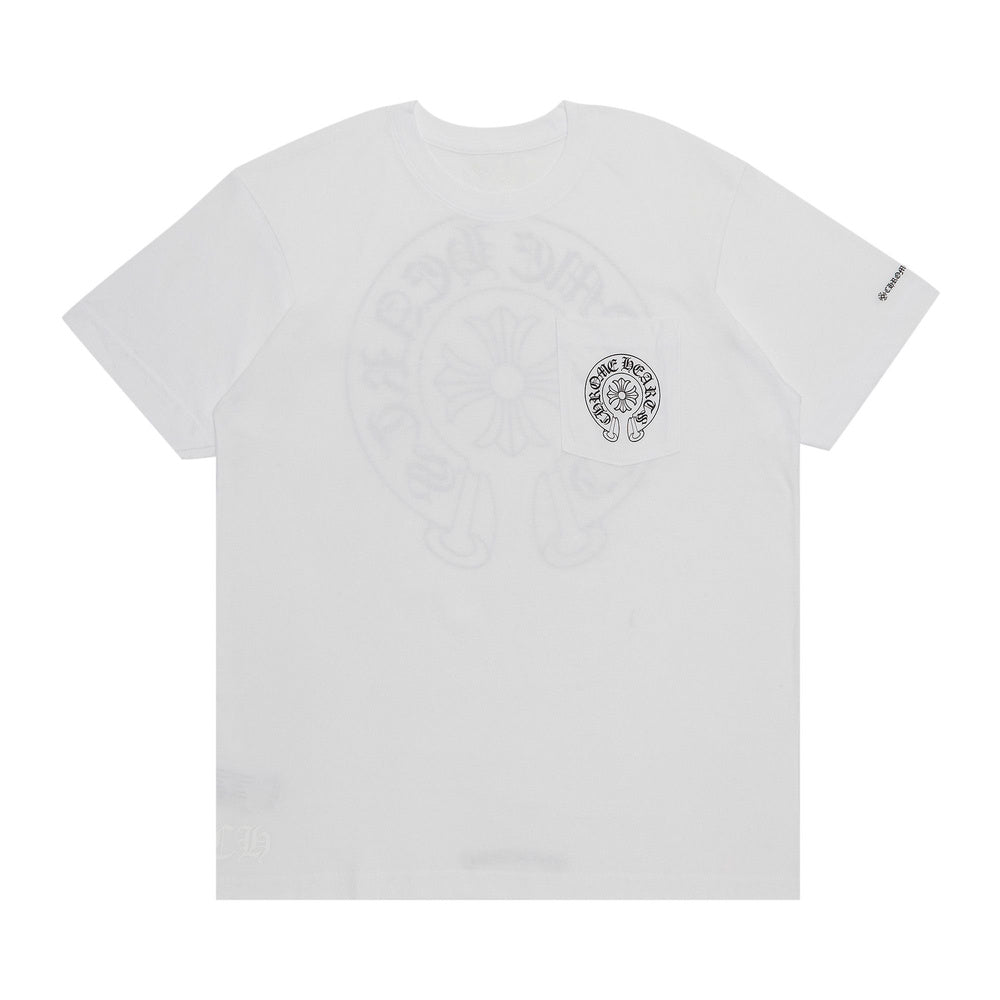 Chrome Hearts Horseshoe Logo Pocket T-Shirt 'White'