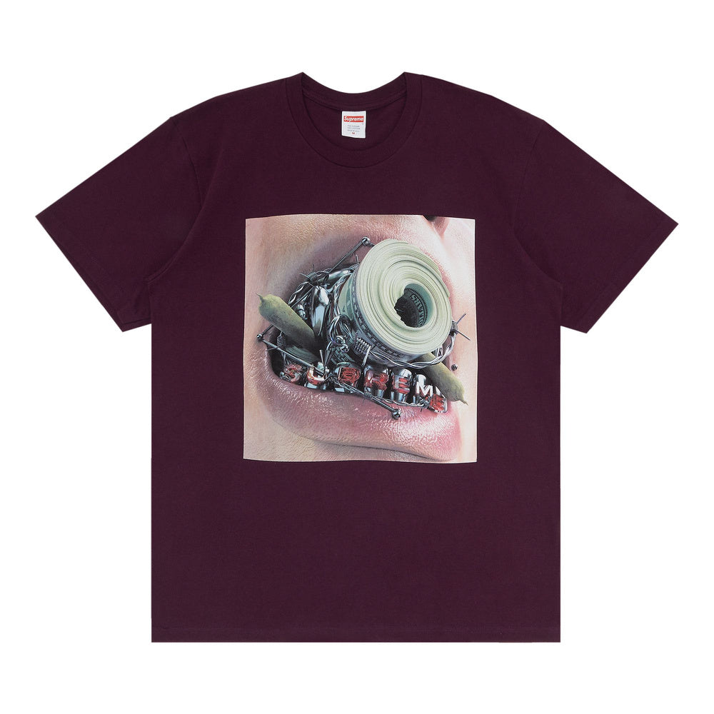 Supreme Braces Tee Eggplant