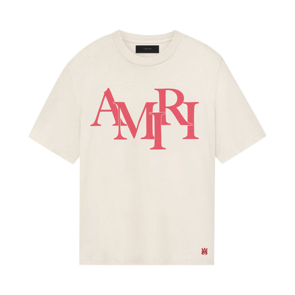 Amiri Staggered Tee Beige 'Cream'