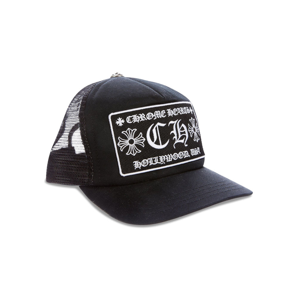 Chrome Hearts CH Hollywood Trucker Hat 'Black’