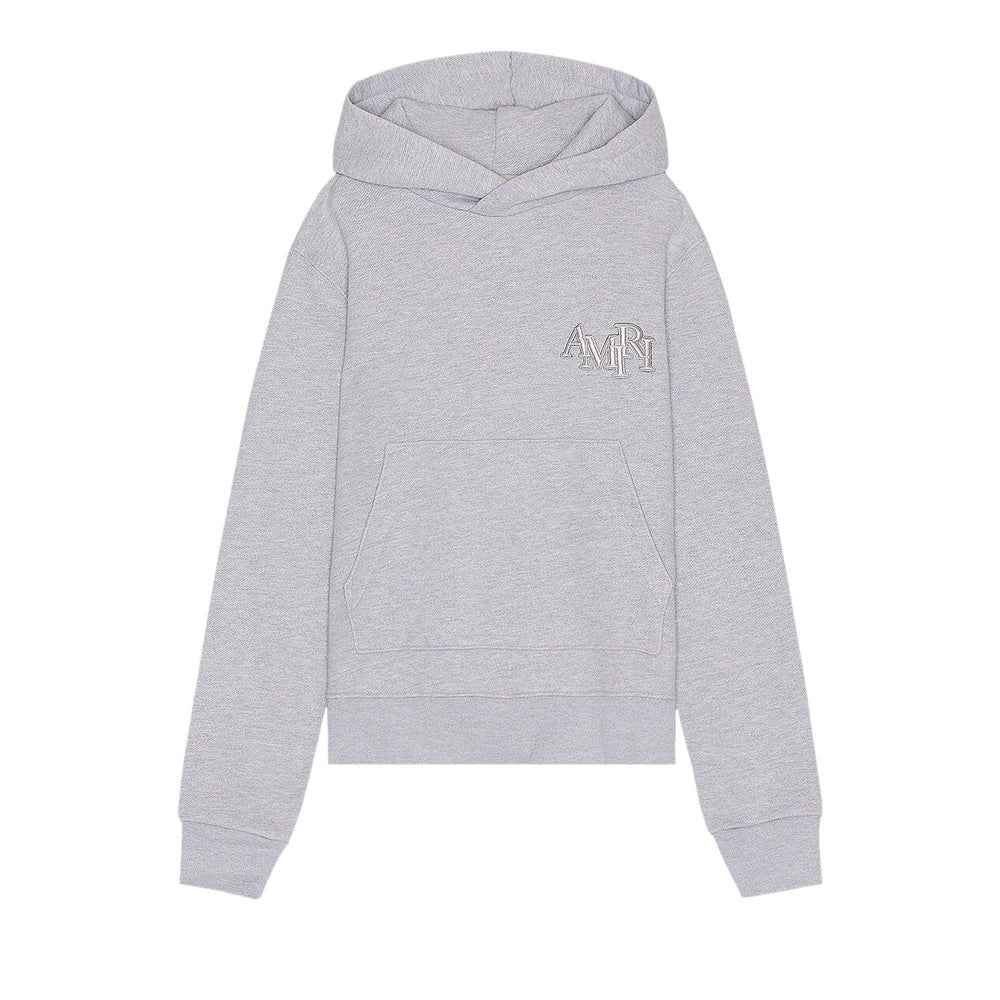 Amiri Staggered Hoodie 'Heather Grey'