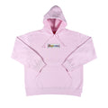 Supreme Bling Box Logo Hooded Sweatshirt Light Pink