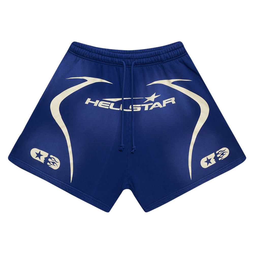 Hellstar Warm Up Shorts Blue