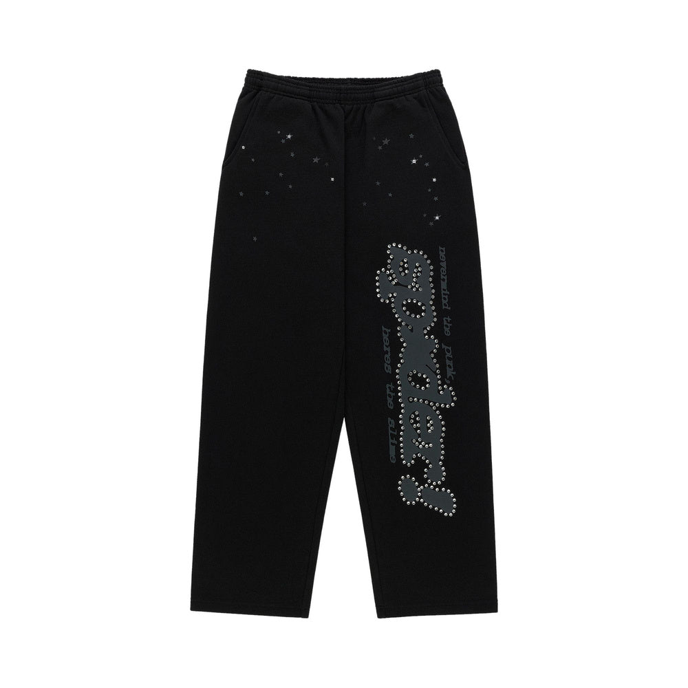 Sp5der Rhinestone Punk
V2 Sweatpant Black